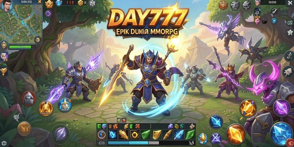 Tampilan gameplay DAY777 yang mendebarkan dalam dunia MMORPG.