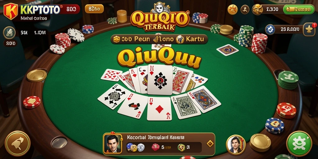 Screenshot KPKTOTO menunjukkan gameplay QiuQiu yang menarik.