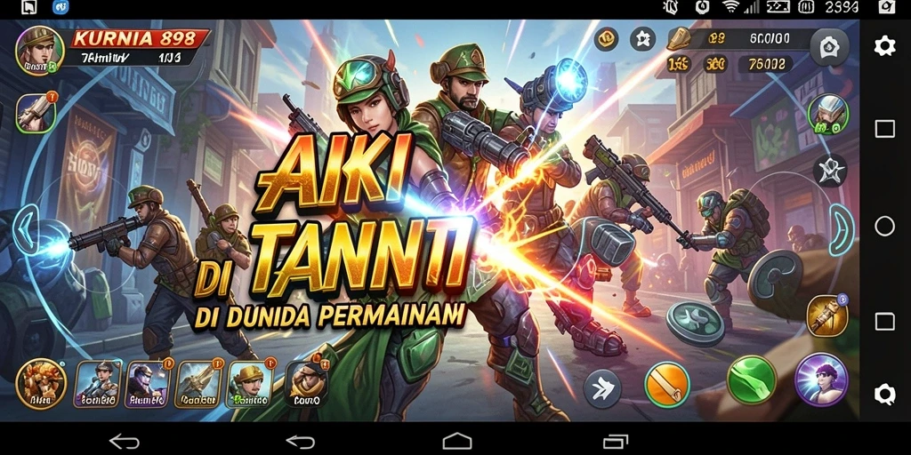 Tangkapan layar KURNIA898 menunjukkan aksi seru dalam pertempuran.