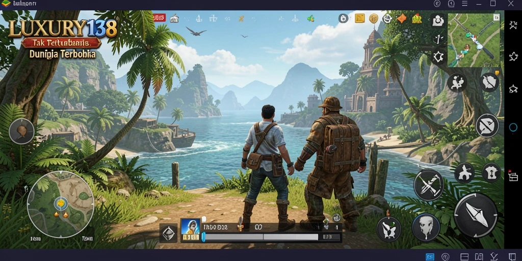 Tampilan gameplay Open World yang menarik dan kaya detail di LUXURY138.