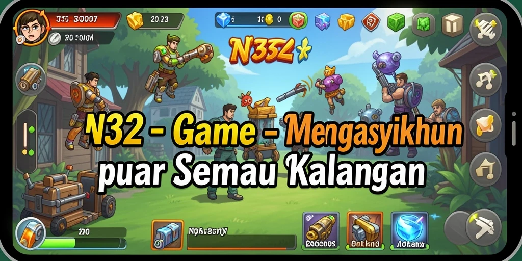 Tampilan gameplay Idle yang menarik dan berkembang di N32.