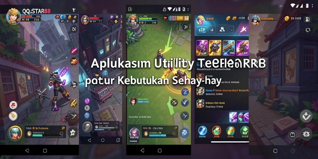 Tampilan antarmuka pengguna QQSTAR88 dengan fitur utility yang menarik.