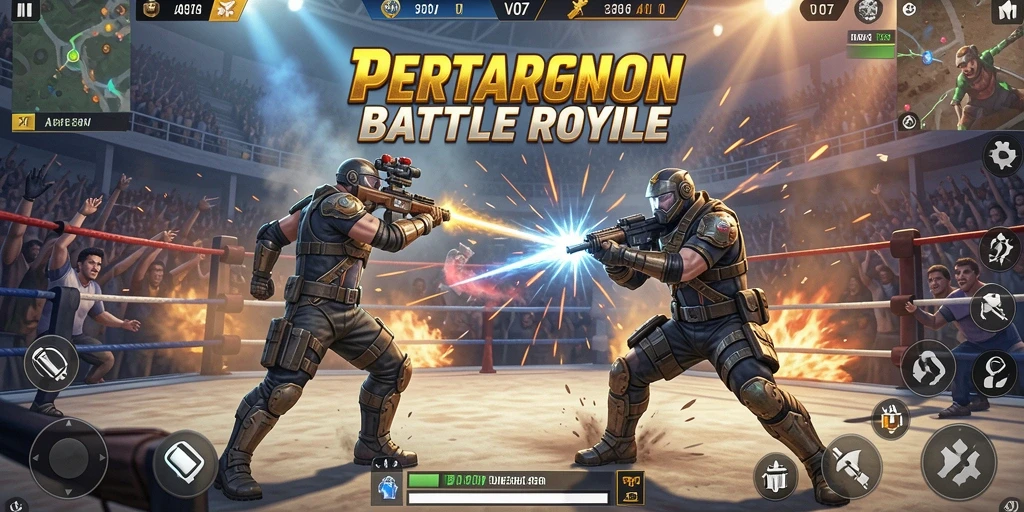 Gameplay seru V07 Battle Royale yang memikat.